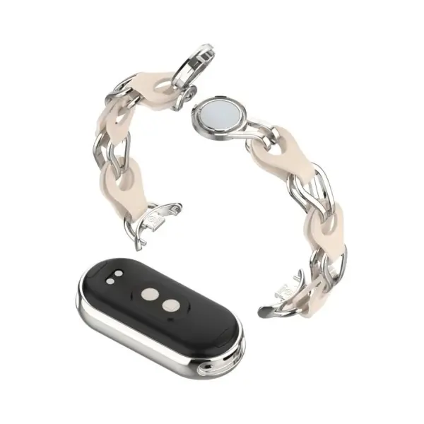 Narukvica za smart watch Xiaomi Mi Band M8/M9 metalna krem
