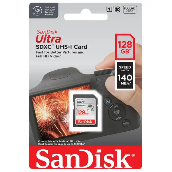 Mem.Kartica SanDisk SDXC 128GB Ultra 140MB/s Class 10 UHS-I
