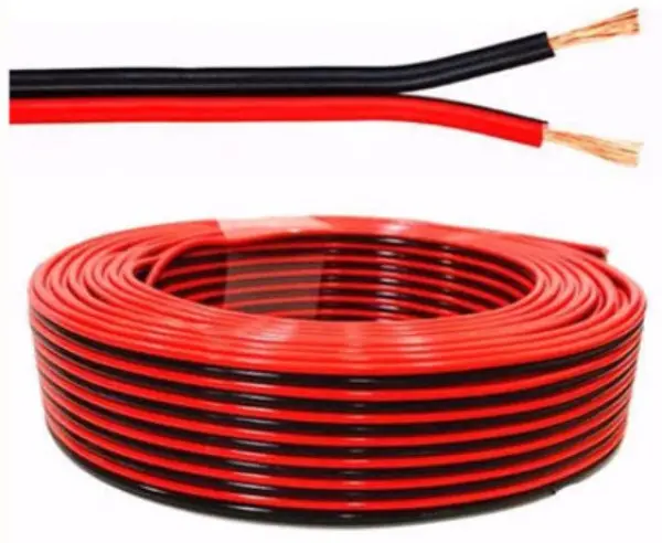 KABL-AUDIO-2X2.50 Kabl za zvucnike, mikrofon, napajanje, 2x2.5mm crno/crveni 100m