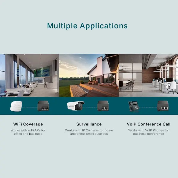 TP-Link TL-PoE160S PoE+ Injector sa ACDC adapterom