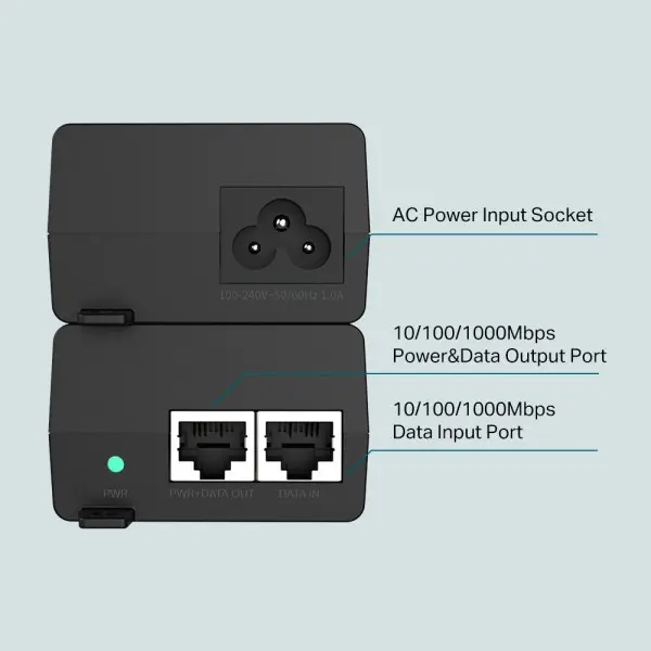 TP-Link TL-PoE160S PoE+ Injector sa ACDC adapterom