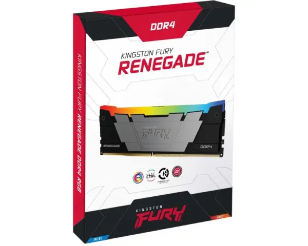 KINGSTON DIMM DDR4 8GB 3600MTs KF436C16RB2A8 Fury Renegade RGB Black XMP 