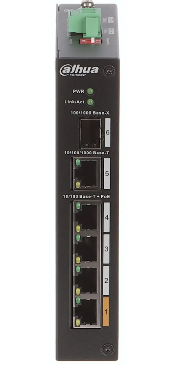 Dahua Switch PFS3106-4ET-60-V2 Industrijski PoE 4-portni switch