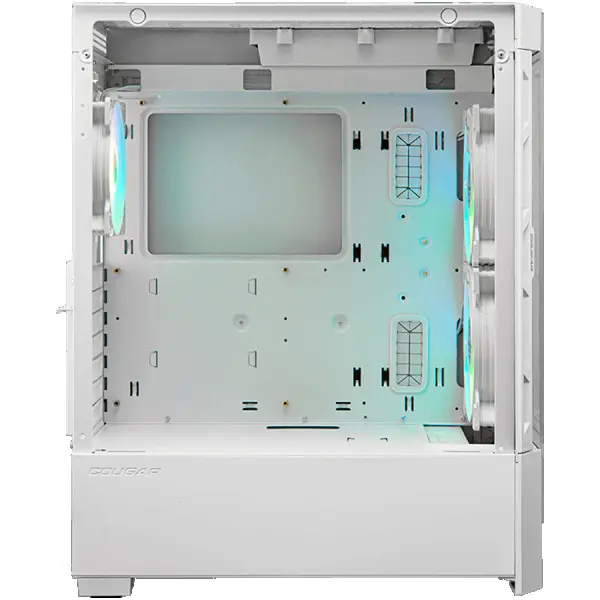 COUGAR | Duoface RGB White | PC Case | Mid Tower  Airflow Front Panel  2 x 140mm & 1x 120mm ARGB Fans incl.  TG Left Panel ( CGR-5ZD1W-RGB 