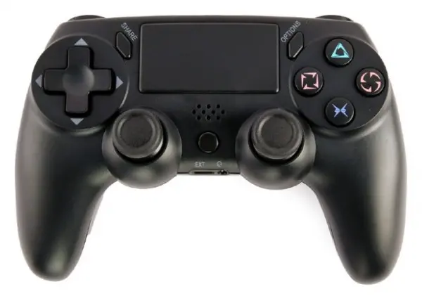 JPD-Wireless-Thrillershock PC/PS4 Black Gembird Bezicni gamepad sa dvostrukom vibracijom v2