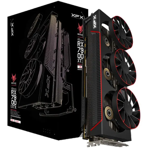 XFX AMD RX-7900XTX Magnetic Air Gaming 24GB GDDR6 384bit, 2615 MHz  20Gbps, 3x DP, 1x HDMI, 3 magnetic fan, 3 slot ( RX-79XMAIRB9 ) 