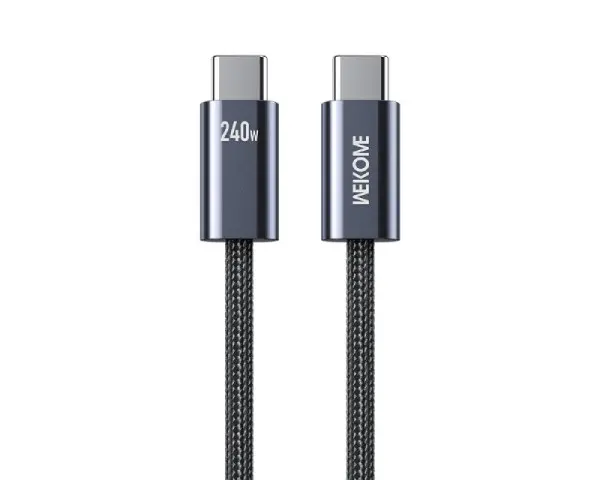 WEKOME Kabl 3.1 USB tip C MM 1m za Superbrzo punjenje 240W480Mbps, crni WDC-23 