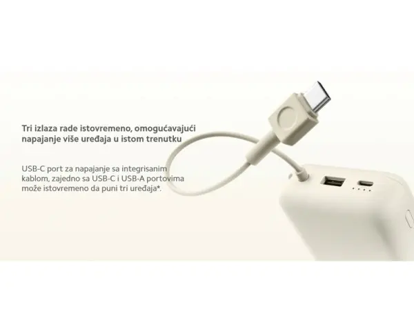 XIAOMI 33W Power Bank 20000mAh (sa integrisanim kablom) PLAVI