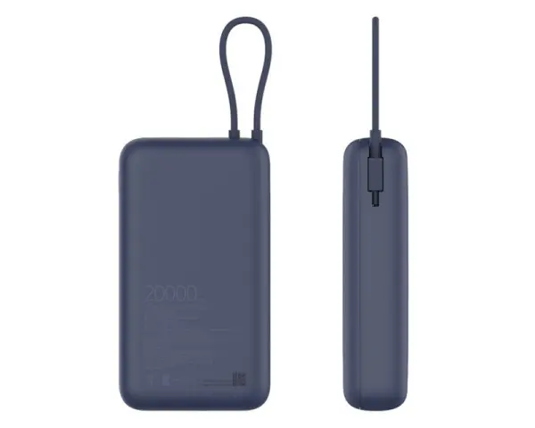 XIAOMI 33W Power Bank 20000mAh (sa integrisanim kablom) PLAVI