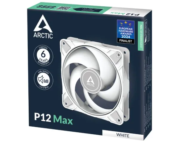 ARCTIC P12 120mm Max ventilator beli (ACFAN00293A) 
