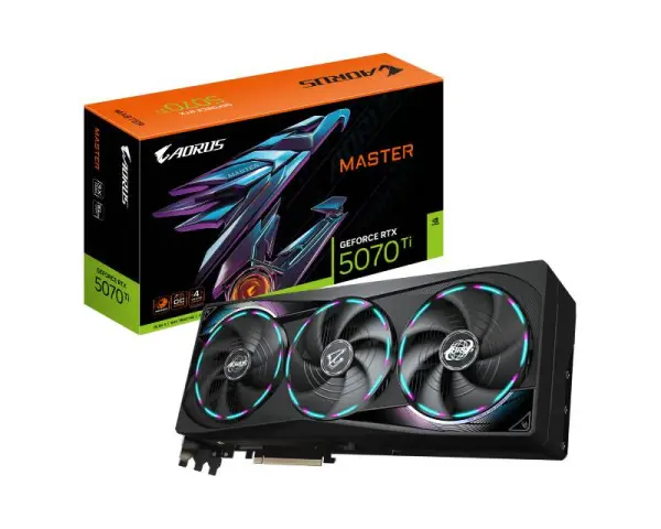 GIGABYTE nVidia GeForce RTX 5070 Ti AORUS MASTER 16GB 256bit GV-N507TAORUS M-16GD rev. 1.0 grafička karta