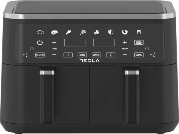 Air Fryer TESLA AF900BSD 2400W 4.5L+4.5L digital panel crna-inox' ( 'AF900BSD' ) 
