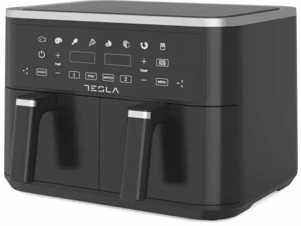 Air Fryer TESLA AF900BSD 2400W 4.5L+4.5L digital panel crna-inox' ( 'AF900BSD' ) 