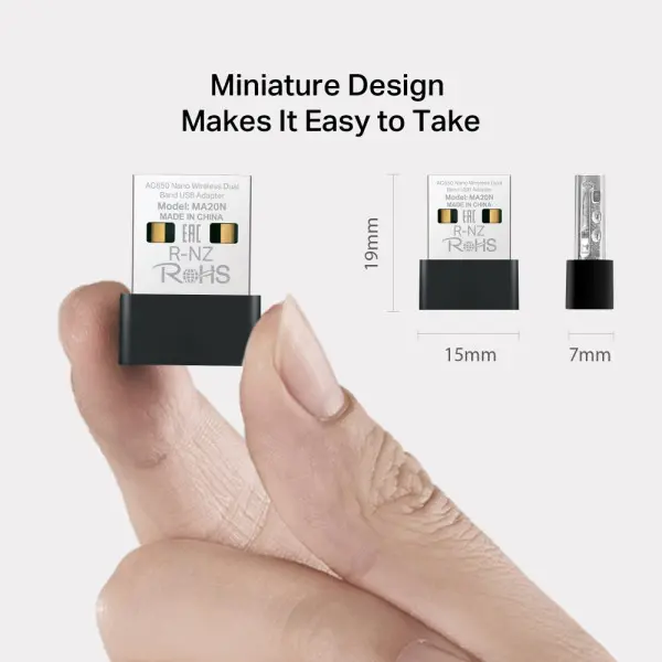 LAN MK Mercusys MA20N N200Mbs nano WiFi USB