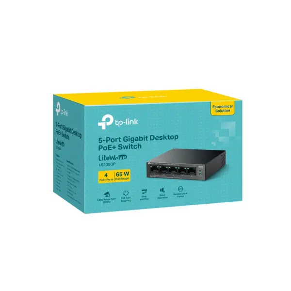 LAN Switch TP-Link LS105GP 5x1G4PoE65W