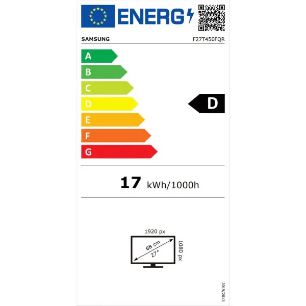 Monitor 27'' Samsung F27T450FQR IPS 1920x108075Hz5ms2xHDMIDPpivot