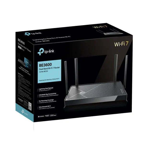 LAN Router TP-LINK Archer BE230 BE3600 WiFi72.5Gb WAN4GLAN