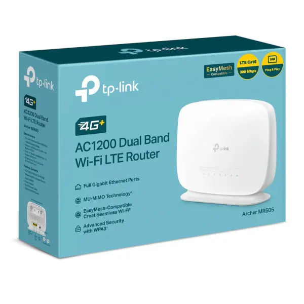4G+ Router TP-LINK Archer MR505 AC12003GLANSIM slot