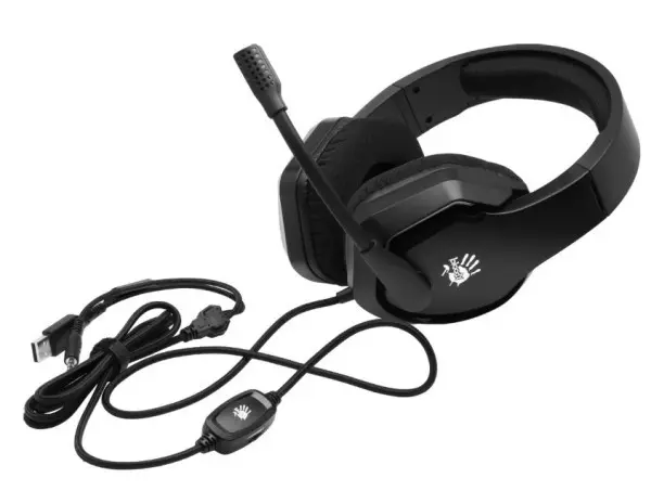 A4-G260P BLACK A4Tech Bloody gejmerske slusalice sa mikrofonom, 50mm/16ohm, USB za RGB, 3,5mm
