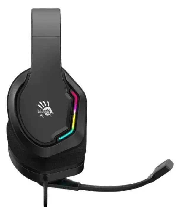 A4-G260P BLACK A4Tech Bloody gejmerske slusalice sa mikrofonom, 50mm/16ohm, USB za RGB, 3,5mm
