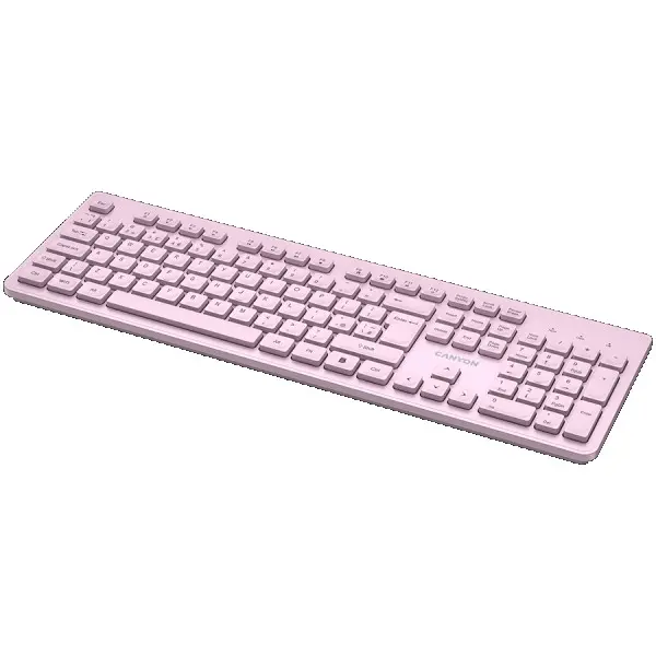 CANYON keyboard HKB-W01 UKUS AAA Wireless Pink ( CNS-HKBW01P ) 