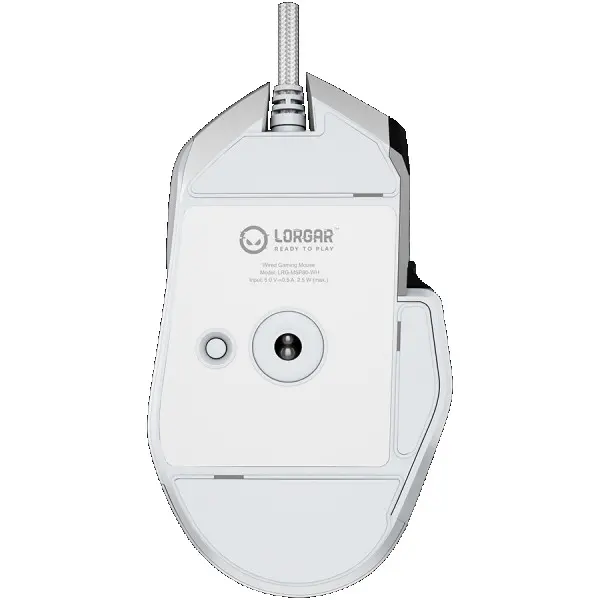 LORGAR MSP80, 8000 Hz Gaming Mouse Pro, White ( LRG-MSP80-WH ) 