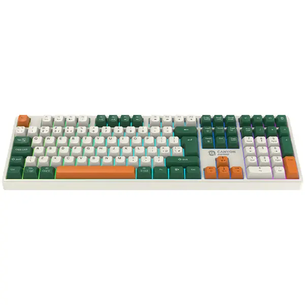 CANYON keyboard Shadder GKW-11 Mech RGB UKUS Wireless White ( CND-SKBW11 ) 