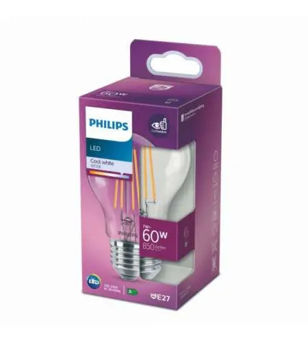 LED SIJALICA,929001815015,  CLASSIC 7W(60W) A60 E27 CW CL ND RFSRT4PHILIPS
