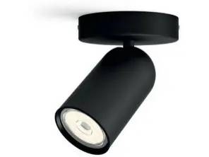 SPOT PONGEE CRNA SA 1XGU10, 915005530701 PHILIPS