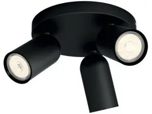 SPOT PONGEE CRNA SA  3XGU10, 915005531301 PHILIPS