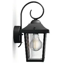 SPOLJASNJA ZIDNA LAMPA BUZZARD CRNA 1X60W 230 V ,915005309001, PHILIPS