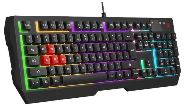A4-B135N A4Tech Bloody Gejmerska svetleca tastatura(NEON LED), black, USB, US layout