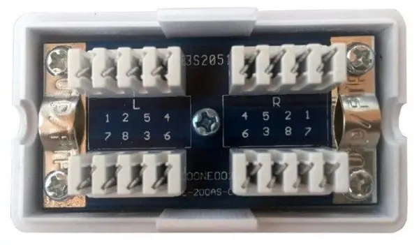 NCA-LSAS6-01 Gembird Cat.6 LAN coupler, LSA (Krone), shielded (silver color)