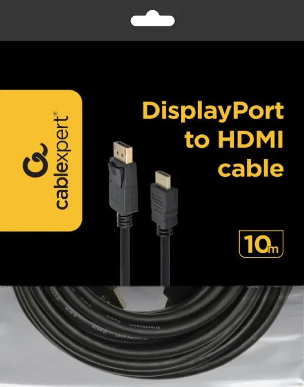 CC-DP-HDMI-10M Gembird DisplayPort na HDMI digital interface kabl 10m