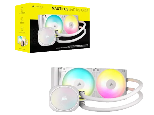 Kuler za CPU CORSAIR NAUTILUS 240 RSARGB240mmdual fanvodeno hladenjebela' ( 'CW-9060094-WW' )
