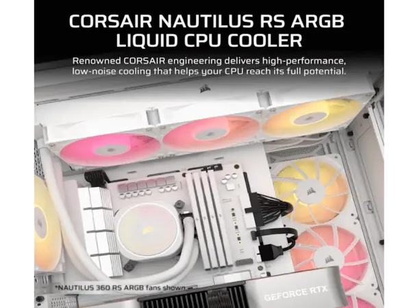 Kuler za CPU CORSAIR NAUTILUS 240 RSARGB240mmdual fanvodeno hladenjebela' ( 'CW-9060094-WW' )