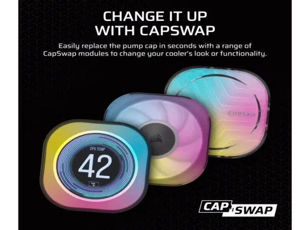 Kuler za CPU CORSAIR iCUE LINK TITAN 280 RXRGBAIO280mmdual fanvodeno hladenjecrna' ( 'CW-9061017-WW' )