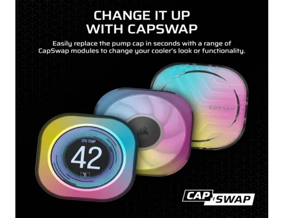 Kuler za CPU CORSAIR iCUE LINK TITAN 360 RXRGBAIO360mmtriple fanvodeno hladenjecrna' ( 'CW-9061018-WW' )