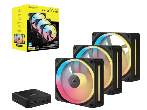 Kuler za PC CORSAIR iCUE LINK LX120-RRGB120mmtriple fan kitcrna' ( 'CO-9051050-WW' )
