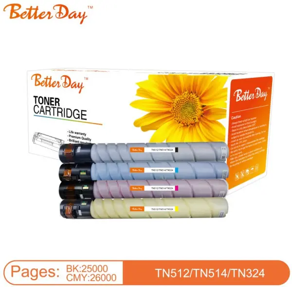 Toner BetterDay C-TN512, TN514, TN324 MPS zam. kaseta za Konica Cyan 26k