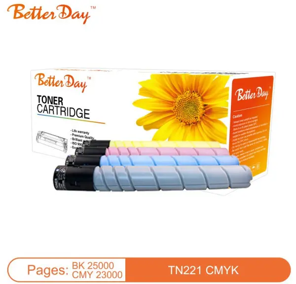 Toner BetterDay C-TN221 C zam. kaseta za Konica Cyan 23k (bez cipa)