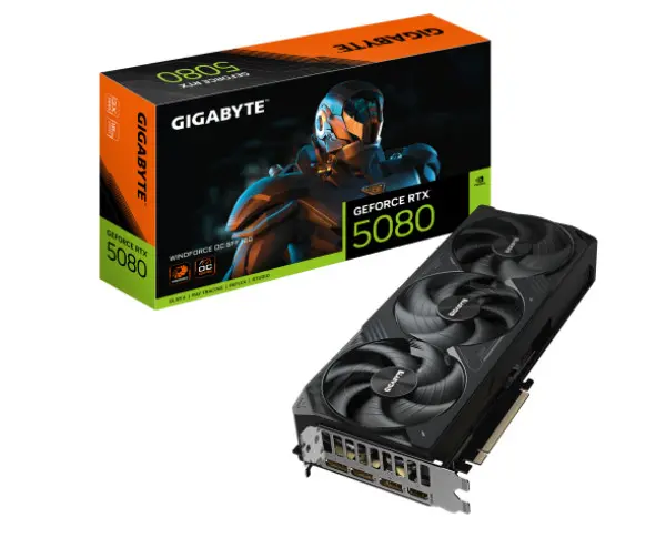 GeForce RTX 5080 WINDFORCE OC SFF 16GB ( GV-N5080WF3OC-16GD ) 