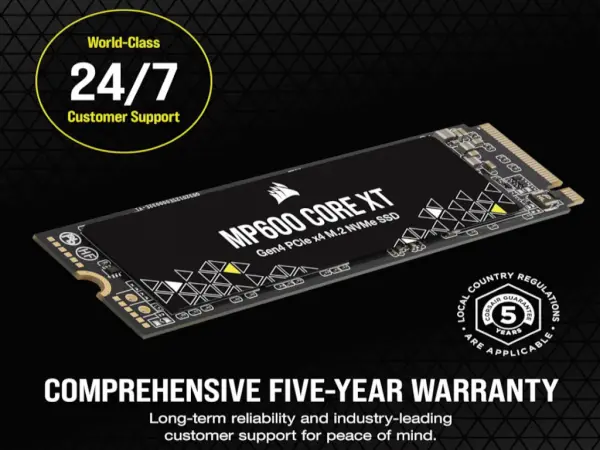 SSD CORSAIR MP600 CORE XT 2TBNVMe M.2Gen4 PCIe x4crna' ( 'F2000GBMP600CXTR2' ) 