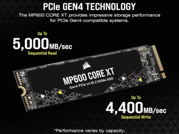SSD CORSAIR MP600 CORE XT 2TBNVMe M.2Gen4 PCIe x4crna' ( 'F2000GBMP600CXTR2' ) 