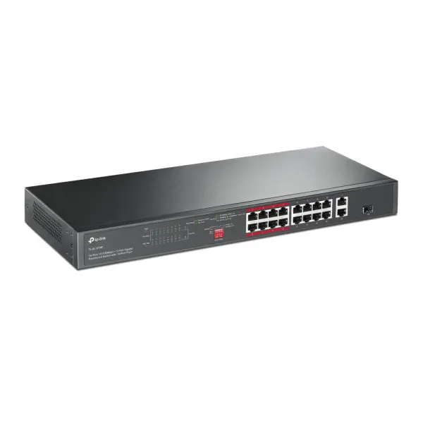 LAN Switch TP-LINK TL-SL1218P 16x10100 PoE2x1Gb PoE1xSFP150W