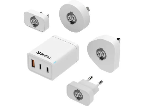 Sandberg 3in1 TravelCharger USB-CA 65W 441-59