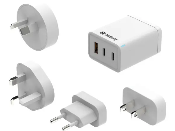 Sandberg 3in1 TravelCharger USB-CA 65W 441-59