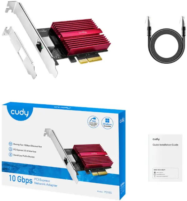 Cudy PE10G 10 Gbps PCI-E Ethernet Adapter