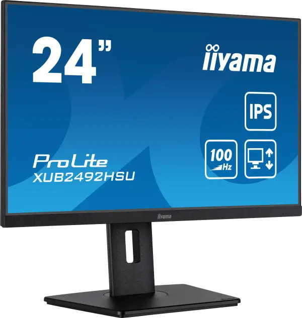 Monitor 24'' Iiyama XUB2492HSU-B6 IPS 1920x1080100Hz0.4msHDMIDPUSBpivotzvu