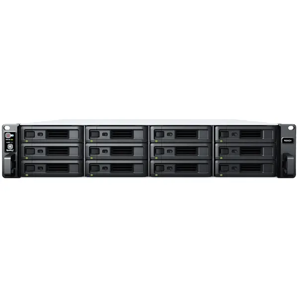 Synology RackStation RS2423+, Rack 2U, 12-bay 3.52.5'' SATA HDDSSD, AMD Ryzen V1780B 4-core 3.35(base)3.6 (turbo)GHz,8 GB DDR4 ECC UDIMM,2 x